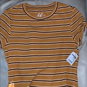 Yellow mustard stripped shirt